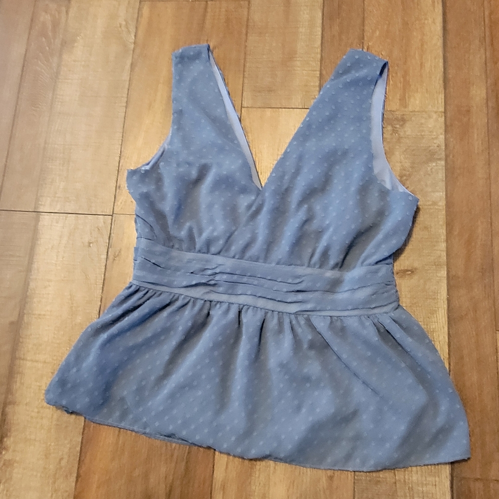 Blue Sleeveless Top